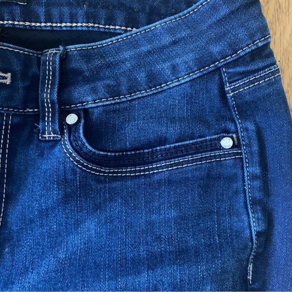 White House Black Market Contour Boot Leg Women Size 2R Blue Jeans Dark Wash - Picture 3 of 10